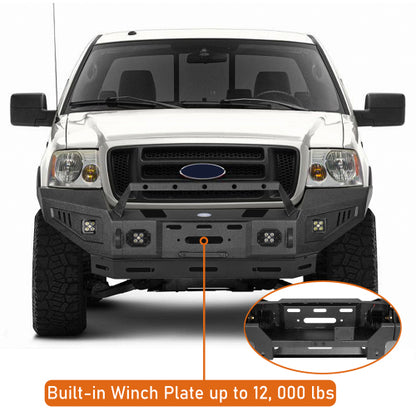 LandShaker Ford F-150  Front Bumper w/ Winch Plate for 2004-2008 Ford F-150 lsg8006 9