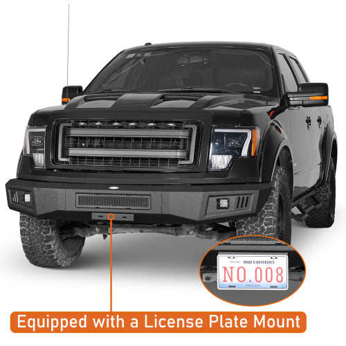 LandShaker Ford F-150 Full Width Front Bumper for 2009-2014 Ford F-150, Excluding Raptor lsg8212s 8