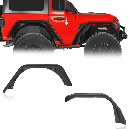 Front & Rear Fender Flares For 2018-2024 Jeep Wrangler JL - LandShaker4x4