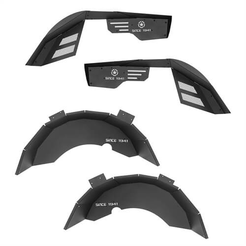 Off-Road Front & Rear Inner Fender Liners For 1997-2006 Jeep Wrangler TJ - LandShaker