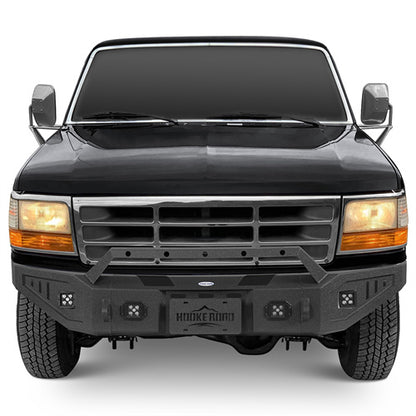 Aftermarket Front Bumper w/ LED Spotlights For 1992-1996 Ford Bronco F-150 F-250 F-350 - LandShaker4x4