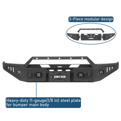 Aftermarket Front Bumper w/ LED Spotlights For 1992-1996 Ford Bronco F-150 F-250 F-350 - LandShaker4x4