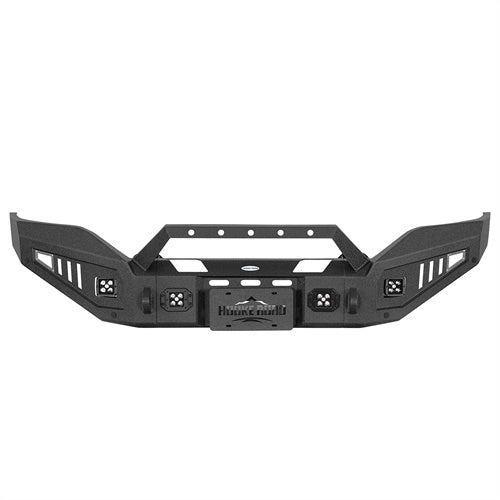 Full-width Front Bumper w/ LED Spotlights For 2016-2018 GMC Sierra 1500 - LandShaker4x4