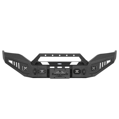 Full-width Front Bumper w/ LED Spotlights For 2016-2018 GMC Sierra 1500 - LandShaker4x4