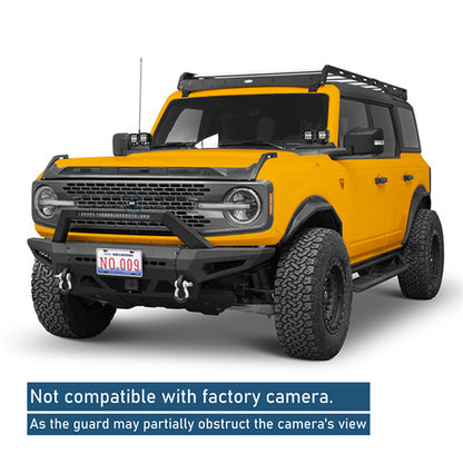 Off-Road Front Bumper w/ LED Spotlight For 2021-2025 Ford Bronco (Excluding Raptor) - LandShaker4x4