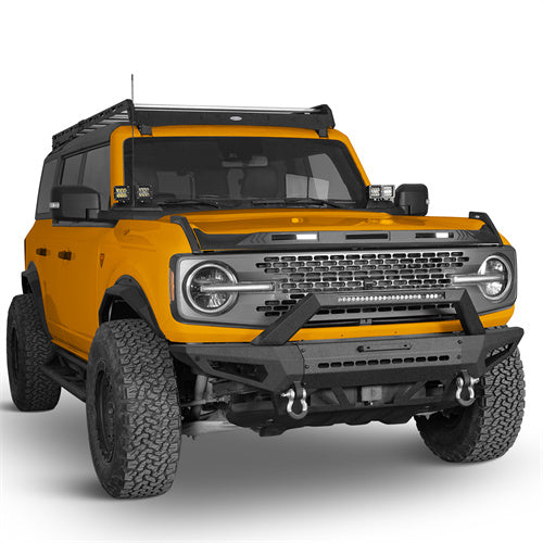 Off-Road Front Bumper w/ LED Spotlight For 2021-2025 Ford Bronco (Excluding Raptor) - LandShaker4x4