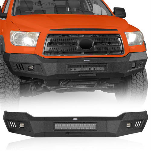 Toyota Tundra 2007-2013 Front Bumper Replacement Textured Black - LandShaker4x4