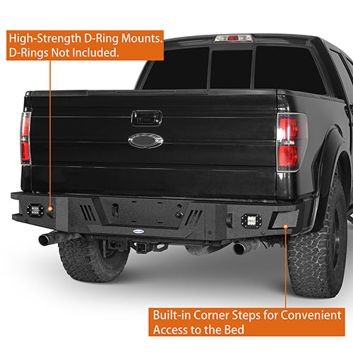 Ford F-150 Front Bumper & Rear Bumper Back Bumper for 2009-2014 Ford F-150  - LandShaker 4x4 LSG.8202+8204 11