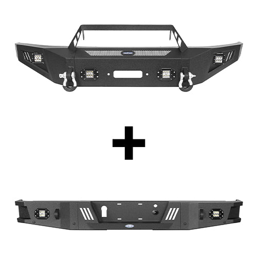 Ford F-150 Front Bumper & Rear Bumper Back Bumper for 2009-2014 Ford F-150  - LandShaker 4x4 LSG.8202+8204 2