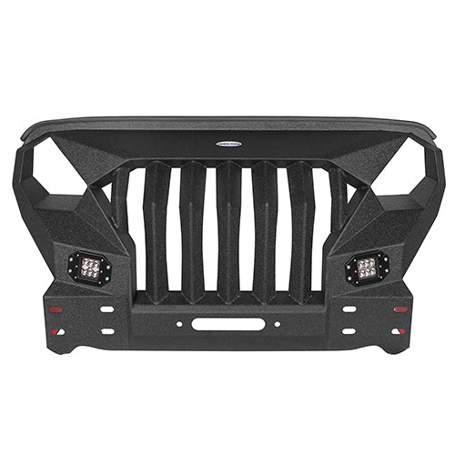 Mad Max Front Bumper & Rear Bumper w/Spare Tire Carrier for 2007-2018 Jeep Wrangler JK - LandShaker 4x4 LSG.2038+2015 21