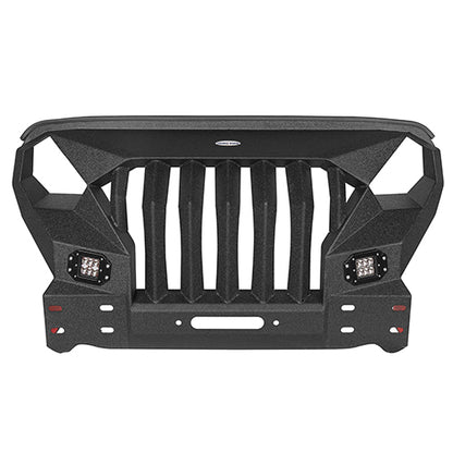 Mad Max Front Bumper & Rear Bumper w/Spare Tire Carrier for 2007-2018 Jeep Wrangler JK - LandShaker 4x4 LSG.2038+2015 21