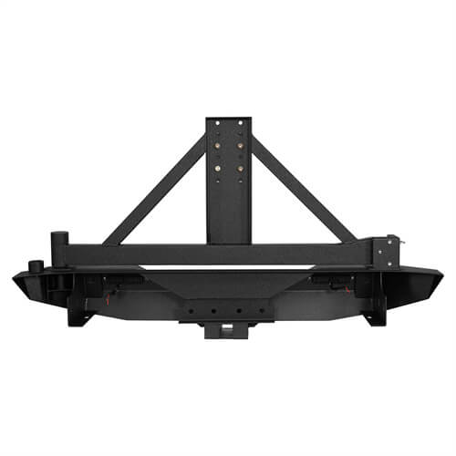 Mad Max Front Bumper & Rear Bumper w/2 Inch Hitch Receiver for 2007-2018 Jeep Wrangler JK - LandShaker 4x4 LSG.2038+2029 26