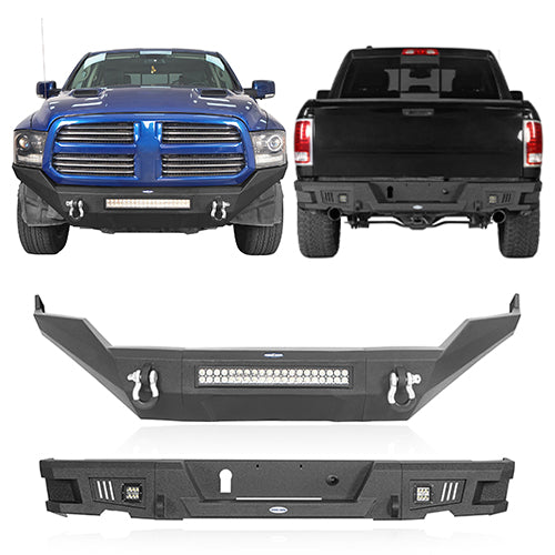 Dodge Ram Front Bumper & Rear Bumper for 2013-2018 Dodge Ram 1500 - LandShaker 4x4 LSG.6000+6005 1