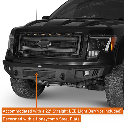 Ford F-150 Full Width Front Bumper & Rear Bumper for 2009-2014 Ford F-150  - LandShaker 4x4 LSG.8201+8203 12