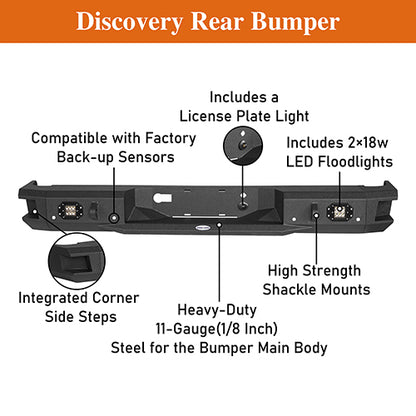 Ford F-150 Full Width Front Bumper & Rear Bumper for 2009-2014 Ford F-150  - LandShaker 4x4 LSG.8201+8203 25