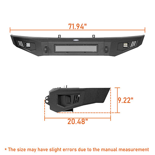 Ford F-150 Full Width Front Bumper & Rear Bumper for 2009-2014 Ford F-150  - LandShaker 4x4 LSG.8201+8203 26