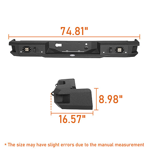 Ford F-150 Full Width Front Bumper & Rear Bumper for 2009-2014 Ford F-150  - LandShaker 4x4 LSG.8201+8203 27