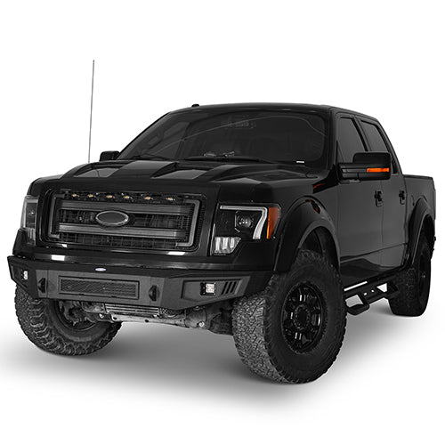 Ford F-150 Full Width Front Bumper & Rear Bumper for 2009-2014 Ford F-150  - LandShaker 4x4 LSG.8201+8203 3