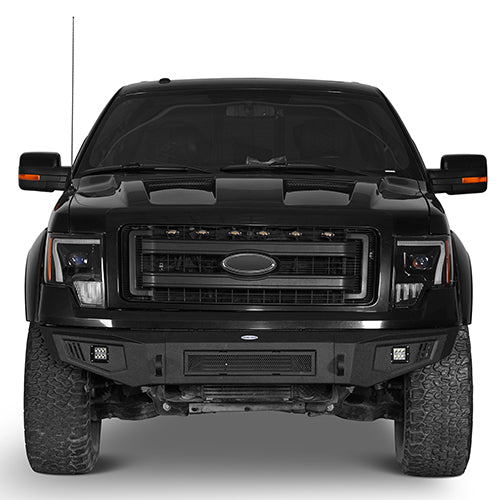 Ford F-150 Full Width Front Bumper & Rear Bumper for 2009-2014 Ford F-150  - LandShaker 4x4 LSG.8201+8203 4