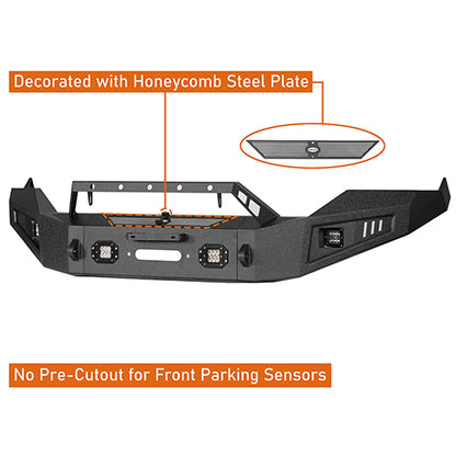 Front Bumper / Rear Bumper / Roof Rack Luggage Carrier for 2013-2018 Dodge Ram 1500 Crew Cab & Quad Cab,Excluding Rebel - LandShaker 4x4 LSG.6001+6005+6004 17