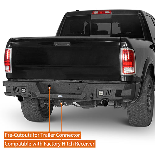 Front Bumper / Rear Bumper / Roof Rack Luggage Carrier for 2013-2018 Dodge Ram 1500 Crew Cab & Quad Cab,Excluding Rebel - LandShaker 4x4 LSG.6001+6005+6004 19