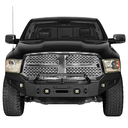 Front Bumper / Rear Bumper / Roof Rack Luggage Carrier for 2013-2018 Dodge Ram 1500 Crew Cab & Quad Cab,Excluding Rebel - LandShaker 4x4 LSG.6001+6005+6004 3