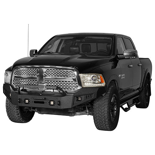 Front Bumper / Rear Bumper / Roof Rack Luggage Carrier for 2013-2018 Dodge Ram 1500 Crew Cab & Quad Cab,Excluding Rebel - LandShaker 4x4 LSG.6001+6005+6004 4