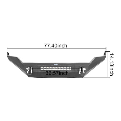 Front Bumper / Rear Bumper / Roof Rack Luggage Carrier for 2013-2018 Dodge Ram 1500 Crew Cab & Quad Cab,Excluding Rebel - LandShaker 4x4 LSG.6000+6005+6004 31