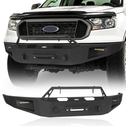 LandShaker Front Bumper w/ Winch Plate for 2019-2023 Ford Ranger lsg8801 1