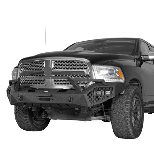 LandShaker Front Bumper w/ Winch Plate & Grill Guard for 2013-2018 Ram 1500, Excluding Rebel lsg6020s 2