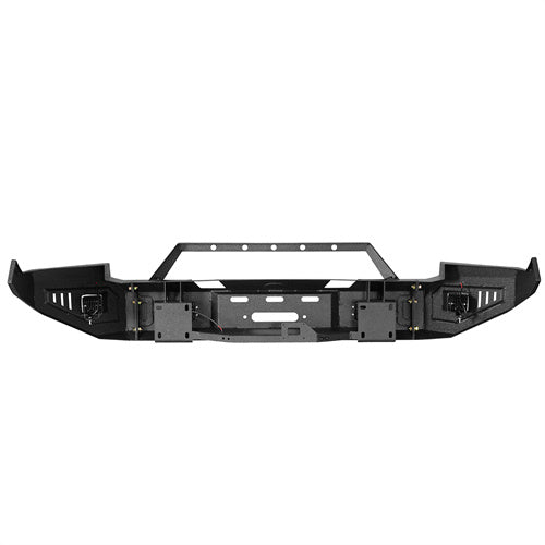 LandShaker Front Full-Width Bumper w/ Winch Plate & 4 LED Spotlights for 2009-2012 Ram 1500 lsg6202 8