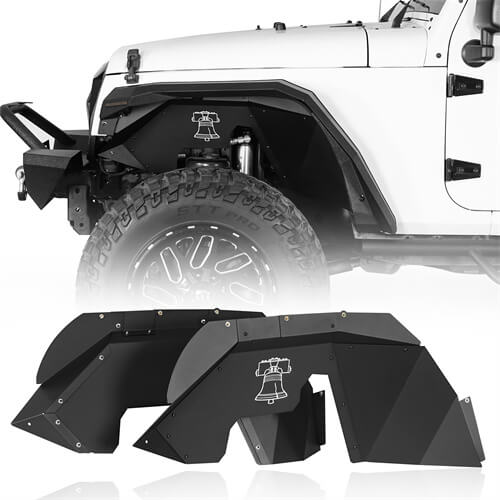 Aluminum Front Inner Fender Liners For 2007-2018 Jeep Wrangler JK - LandShaker-lsg2115-1