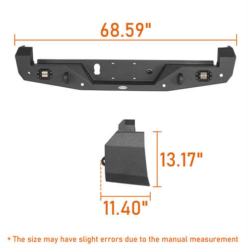 Tacoma Front & Rear Bumpers Combo for Toyota Tacoma 3rd Gen - LandShaker 4x4 ls42004203s 121