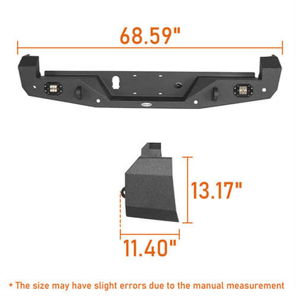 Tacoma Front & Rear Bumpers Combo for Toyota Tacoma 3rd Gen - LandShaker 4x4 ls42004203s 121