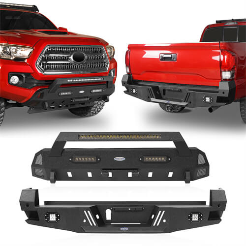 Tacoma Front & Rear Bumpers Combo for Toyota Tacoma 3rd Gen - LandShaker 4x4 ls42044203s 5