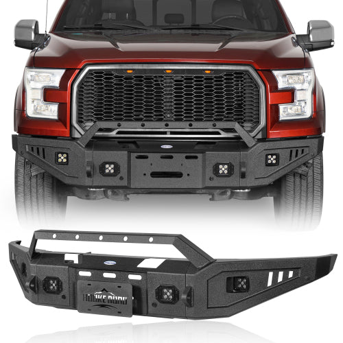 LandShaker Full-Width Front Bumper for 2015-2017 Ford F-150, Excluding Raptor lsg8280 1