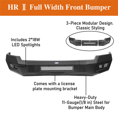 LandShaker Full Width Front Bumper for 2003-2005 Ram 2500, Excluding Diesel Models lsg6460 10