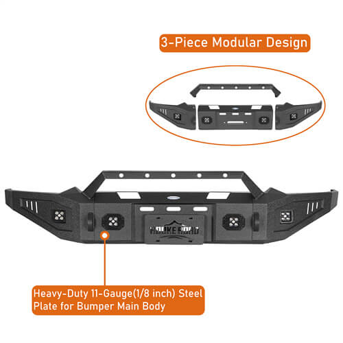 Discovery Ⅰ Full Width Front Bumper For 2019-2024 Ram 1500 - LandShaker-lsg6035-8