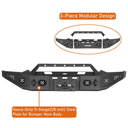 Discovery Ⅰ Full Width Front Bumper For 2019-2024 Ram 1500 - LandShaker-lsg6035-8