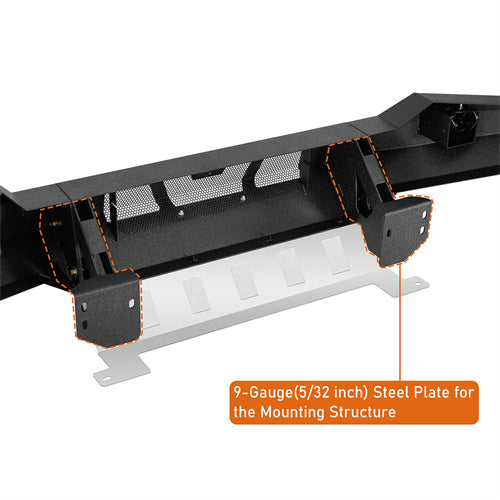 Car Bumper Full-Width Front Bumper w/ LED Lights For 2016-2023 Toyota Tacoma 3rd Gen - Ultralisk4x4 - LandShaker4x4