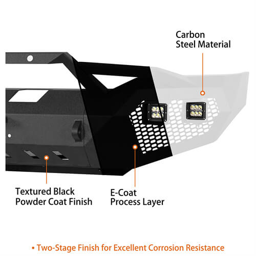 Full Width Front Bumper & Rear Bumper for 2007-2013 Toyota Tundra - LandShaker 4x4 LSG.5200+5206 25