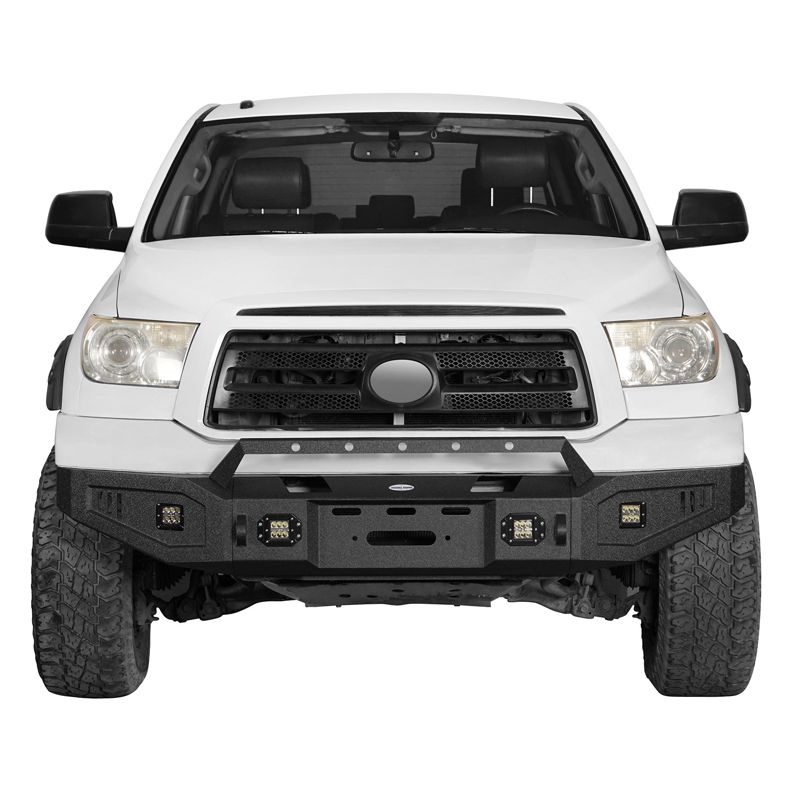 Full Width Front Bumper w/Winch Plate & Rear Bumper for 2007-2013 Toyota Tundra - LandShaker 4x4 LSG.5205A&LSG.5205B&LSG.5206 4