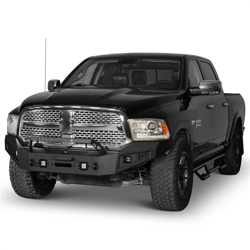 Dodge Ram Full Width Front Bumper w/ Winch Plate for 2013-2018 Dodge Ram 1500  - LandShaker 4x4 l6001s 3