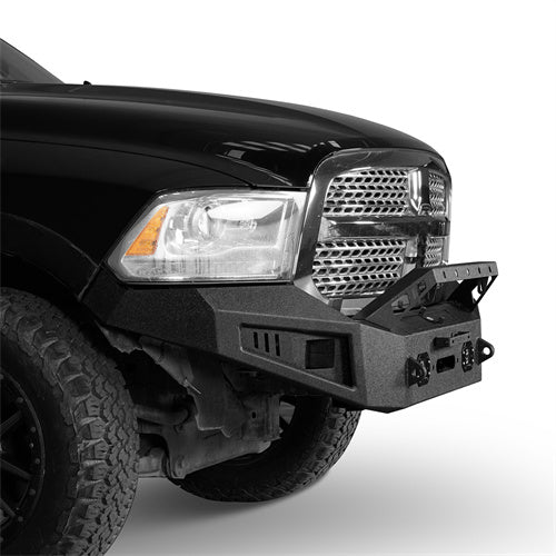 Dodge Ram Full Width Front Bumper w/ Winch Plate for 2013-2018 Dodge Ram 1500  - LandShaker 4x4 l6001s 6