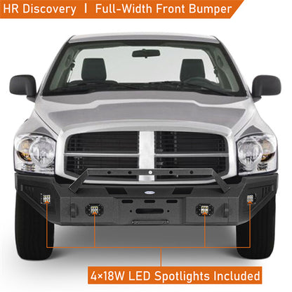 LandShaker Full-Width Front Bumper w/ Winch Plate for 2006-2009 Ram 2500 lsg6505 5