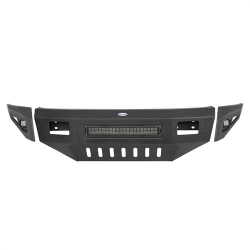 LandShaker Full Width Front Bumper w/ 120W LED Light Bar for 2010-2018 Ram 2500 lsg6402 8