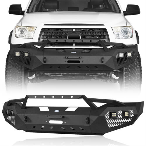 Toyota Tundra Front Bumper Full Width Bumper w/Hoop for 2007-2013 Toyota Tundra LandShaker LSG.5200 1