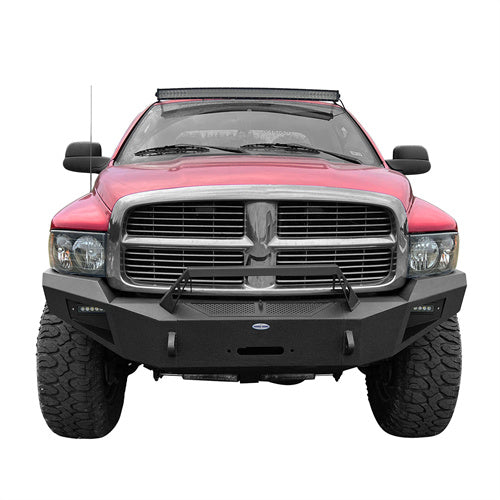 LandShaker Full Width Front Bumper w/ Winch Plate for 2003-2005 Ram 2500, Excluding Diesel Model lsg6464ab 2