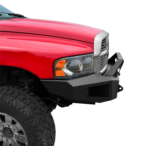 LandShaker Full Width Front Bumper w/ Winch Plate for 2003-2005 Ram 2500, Excluding Diesel Model lsg6464ab 4