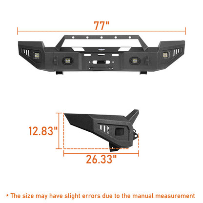 LandShaker Full Width Front Bumper w/ Winch Plate for 2003-2005 Ram 2500, Excluding Diesel Models sg6465 5